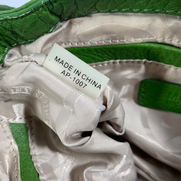 Michael Kors Crossbody Bag, Small, Green w/ Gold Buckle & Hardware, Adjustable - Picture 8 of 16